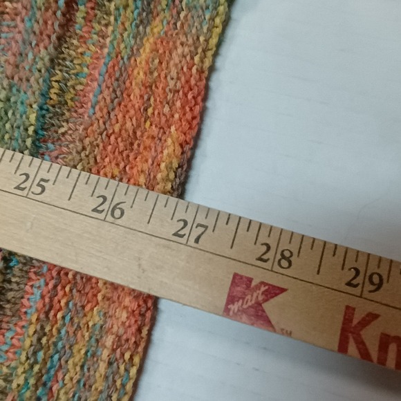 Easel los angeles Rainbow Multicolor Knit Sweater V Neck Boxy Oversized Medium - Picture 5 of 7